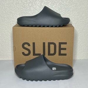 Adidas Yeezy Slides 'Slate Grey' Mens Size 11